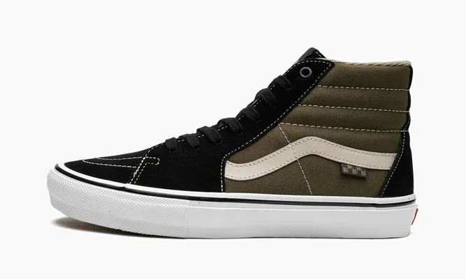 Кроссовки Vans Skate SK8 HI черный,зеленый