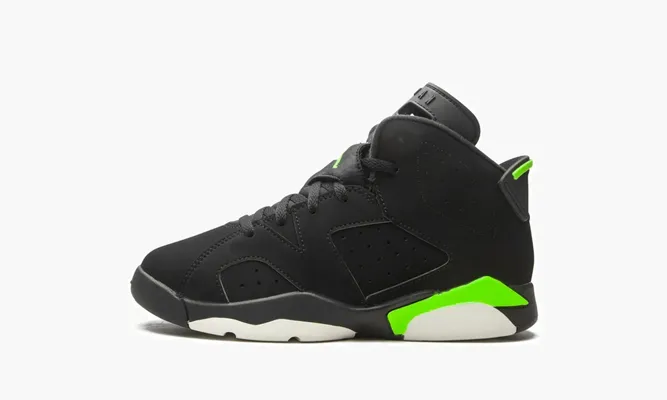 Для самых маленьких Air Jordan 6 Retro PS «Electric Green» черный