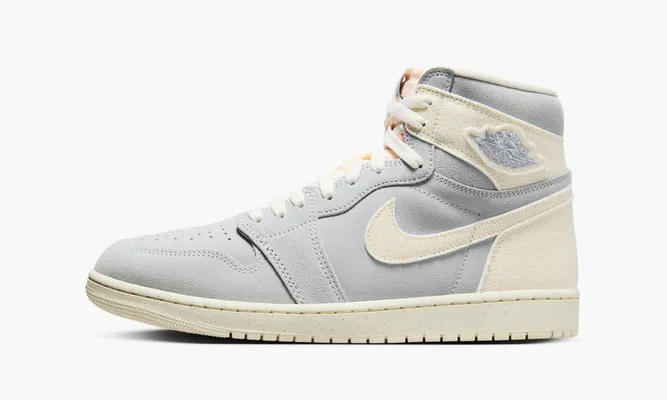 Кроссовки Air Jordan 1 High OG Craft «Ivory» серый