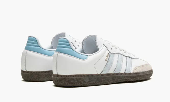 Кроссовки Adidas Samba OG «White Halo Blue» lightBlue