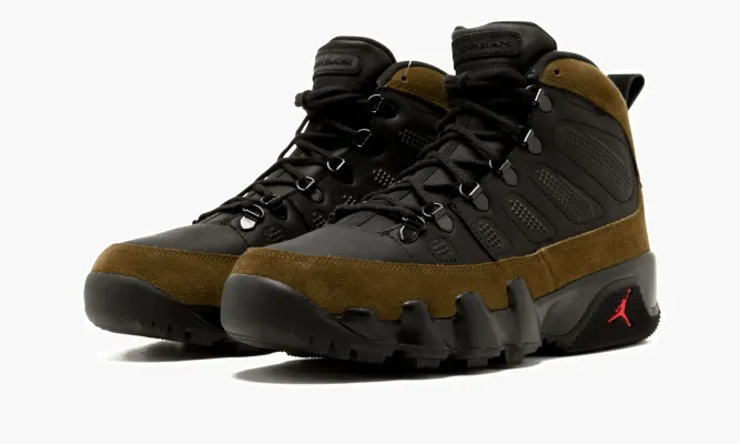 Кроссовки Air Jordan 9 Retro Boot Nrg «Olive» черный