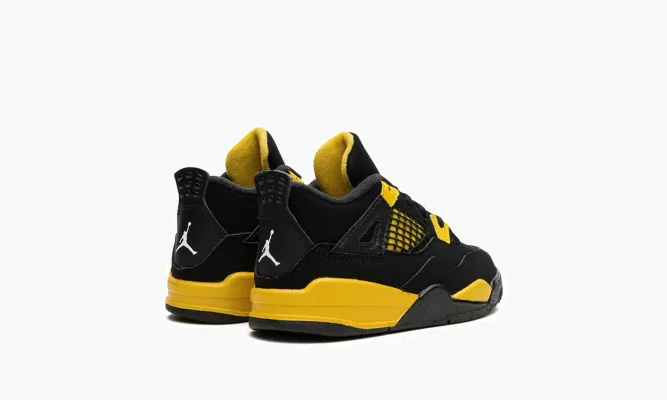 Для самых маленьких Air Jordan 4 TD «Thunder» черный
