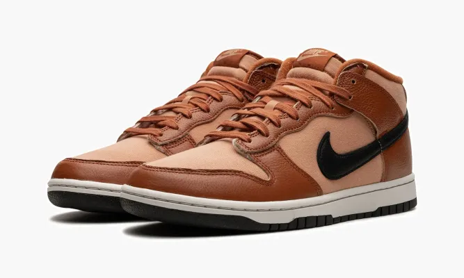 Кроссовки Nike Dunk Mid «Amber Brown» коричневый