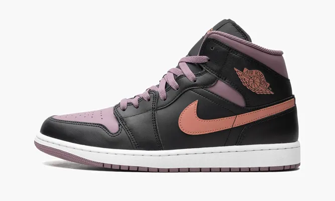 Кроссовки Air Jordan 1 Mid SE «Sky J Mauve» черный