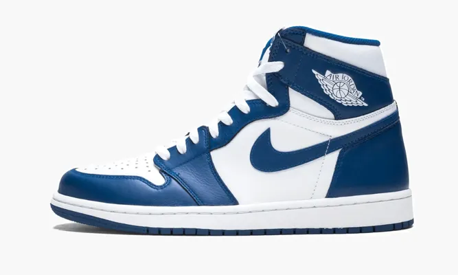 Кроссовки Air Jordan 1 Retro High OG «Storm Blue» белый