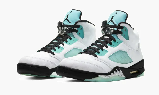 Кроссовки Air Jordan 5 «Island Green» белый