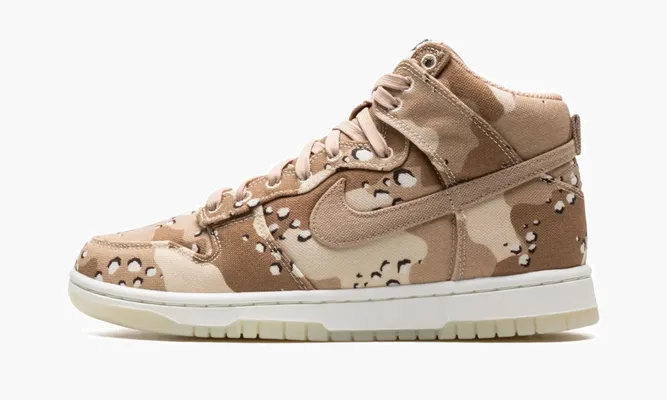 Кроссовки Nike Dunk High WMNS «Desert Camo» бежевый