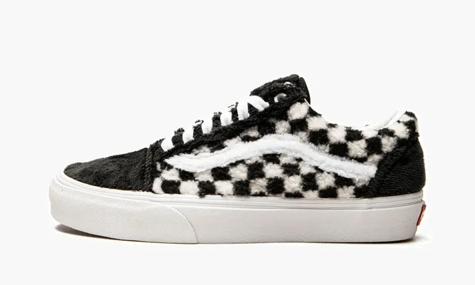 Кроссовки Vans Old Skool «Sherpa Checkerboard» черный,белый