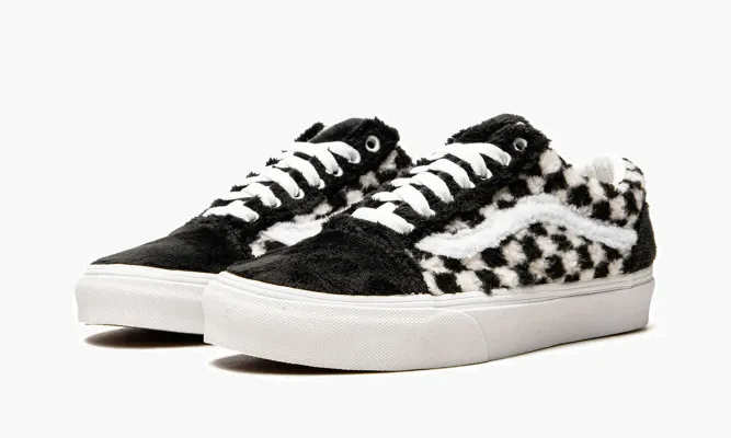 Кроссовки Vans Old Skool «Sherpa Checkerboard» черный,белый
