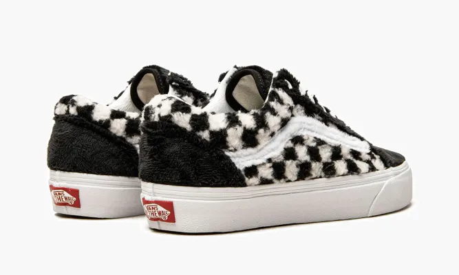 Кроссовки Vans Old Skool «Sherpa Checkerboard» черный,белый