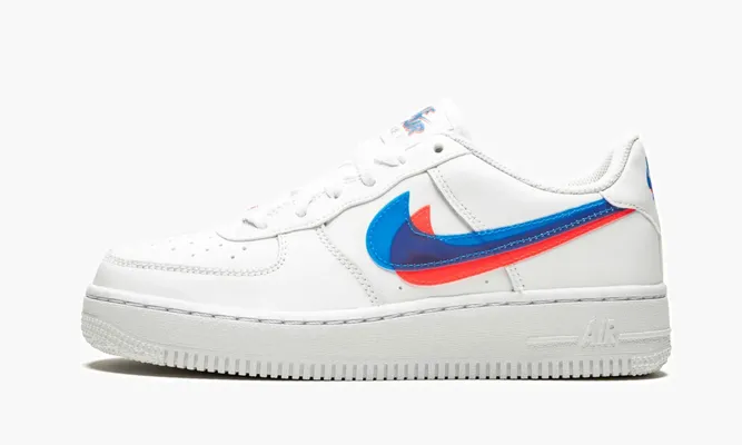 Кроссовки Air Force 1 LV8 KSA GS «3D Glasses» белый