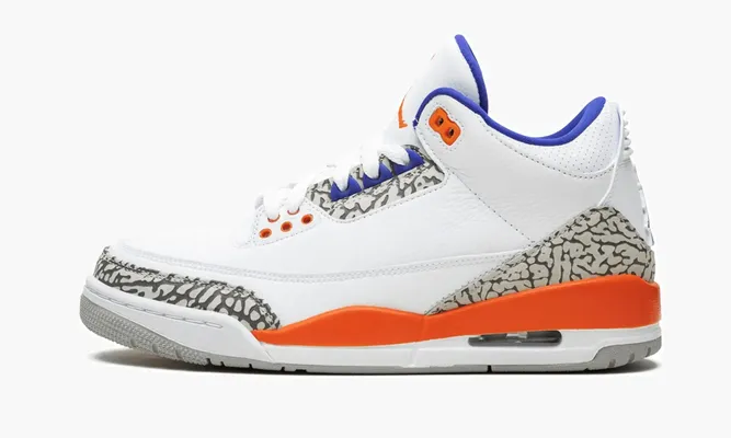 Кроссовки Air Jordan 3 Retro «Knicks» белый