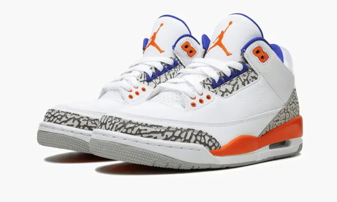 Кроссовки Air Jordan 3 Retro «Knicks» белый