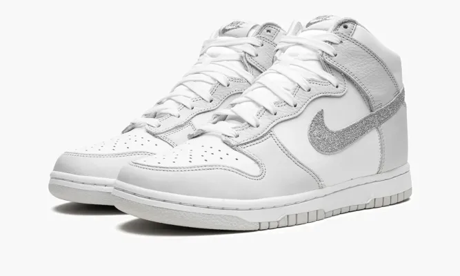 Кроссовки Nike Dunk High WMNS «Silver Swoosh» белый