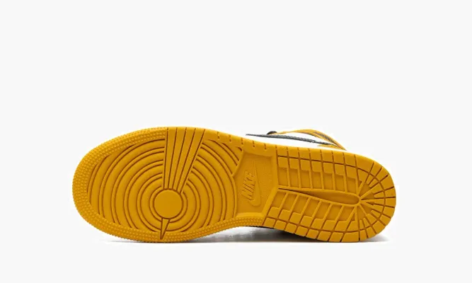 Кроссовки Air Jordan 1 Retro High OG GS «Yellow Ochre / Black» желтый