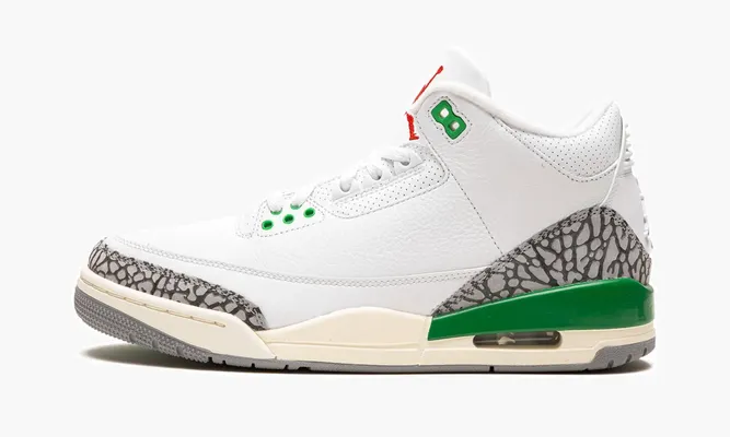 Кроссовки Air Jordan 3 WMNS «Lucky Green» белый