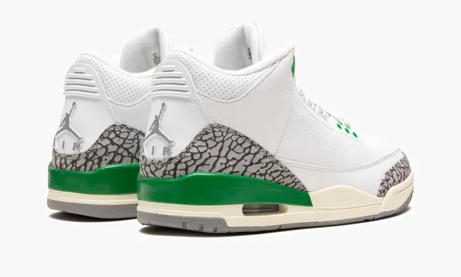 Кроссовки Air Jordan 3 WMNS «Lucky Green» белый