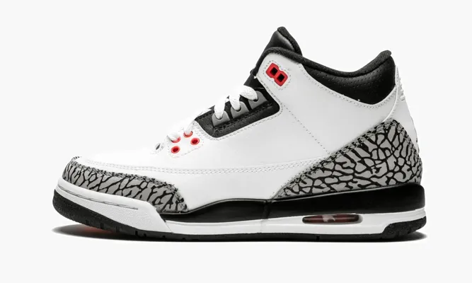 Кроссовки Air Jordan 3 Retro Bg «Infrared 23» белый