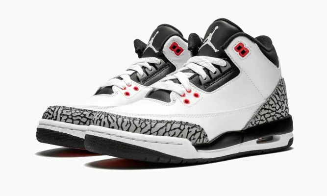 Кроссовки Air Jordan 3 Retro Bg «Infrared 23» белый