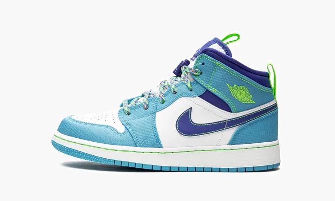 Кроссовки Air Jordan 1 Mid SE GS «Sprite Blue» синий