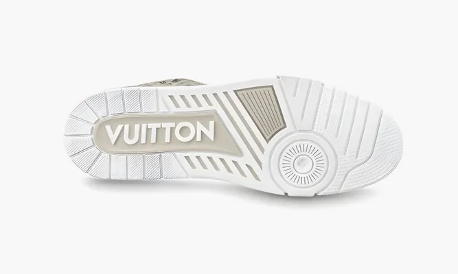 Кроссовки Louis Vuitton Trainer «Bone» бежевый