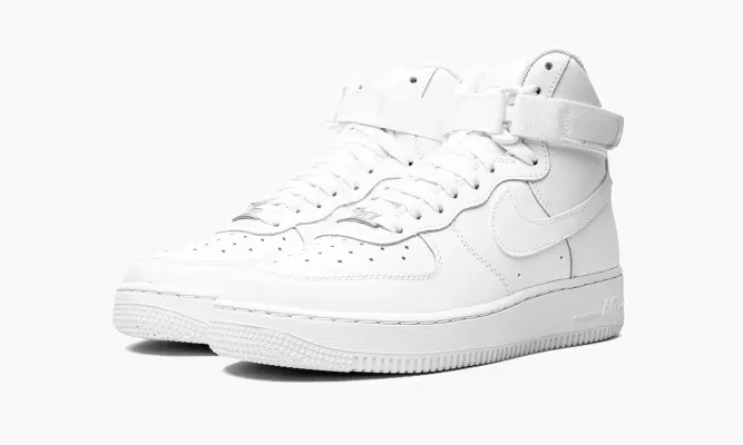 Кроссовки Air Force 1 High Le GS «Triple White» белый