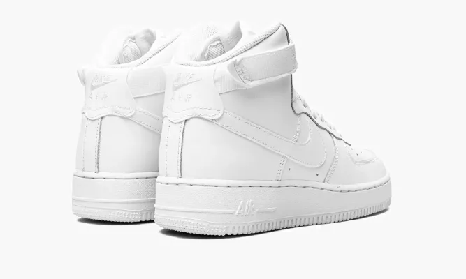 Кроссовки Air Force 1 High Le GS «Triple White» белый