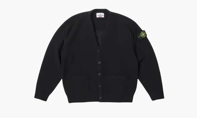 Одежда Supreme X Stone Island Cardigan «Black» черный