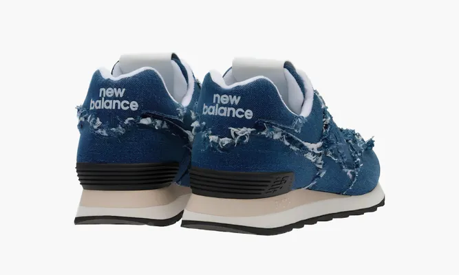 Кроссовки New Balance 574 X Miu Miu Denim Sneakers «Blue» синий