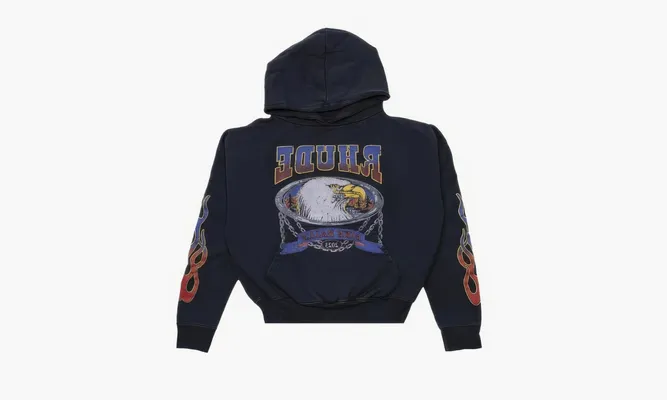 Одежда RHUDE Screaming Eagle Hoodie «Vintage Black» черный
