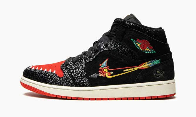 Кроссовки Air Jordan 1 Mid SE «Siempre Familia» черный
