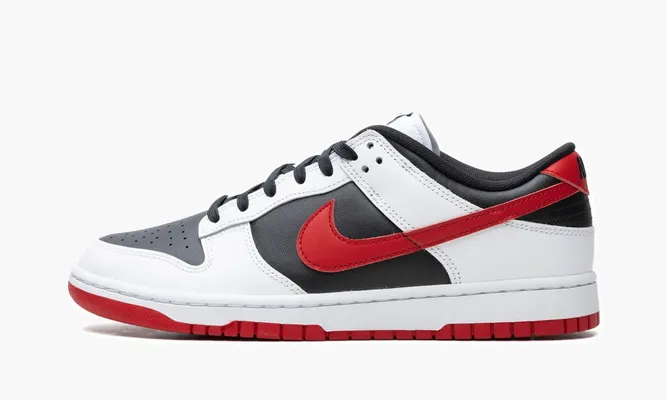 Кроссовки Nike Dunk Low Retro «Black / University Red» белый
