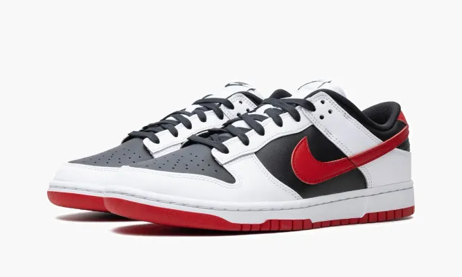 Кроссовки Nike Dunk Low Retro «Black / University Red» белый