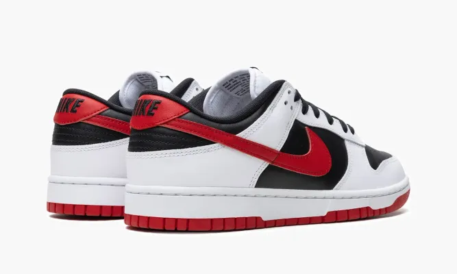 Кроссовки Nike Dunk Low Retro «Black / University Red» белый