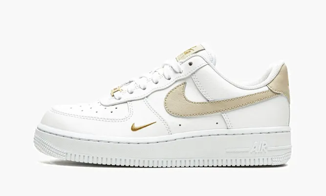 Кроссовки Air Force 1 LO ESSENTIAL MNS WMNS «Toe Swoosh - White / Rattan» белый
