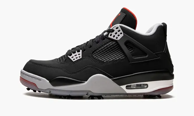 Кроссовки Air Jordan 4 Golf «Bred» белый