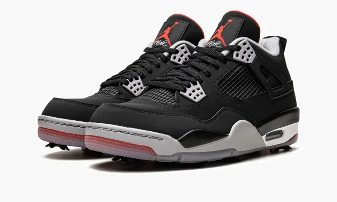Кроссовки Air Jordan 4 Golf «Bred» белый