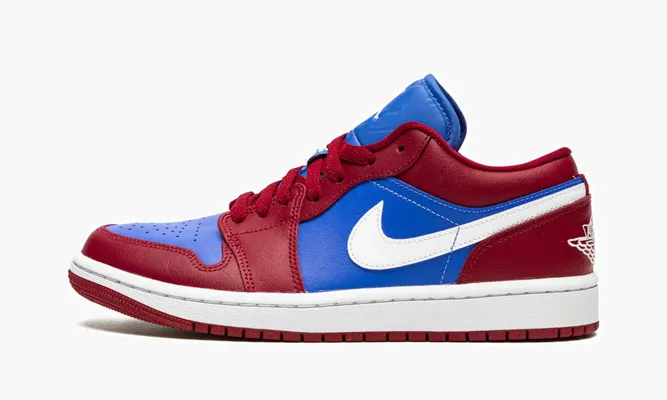 Кроссовки Air Jordan 1 Low WMNS «Pomegranate / Medium Blue» синий
