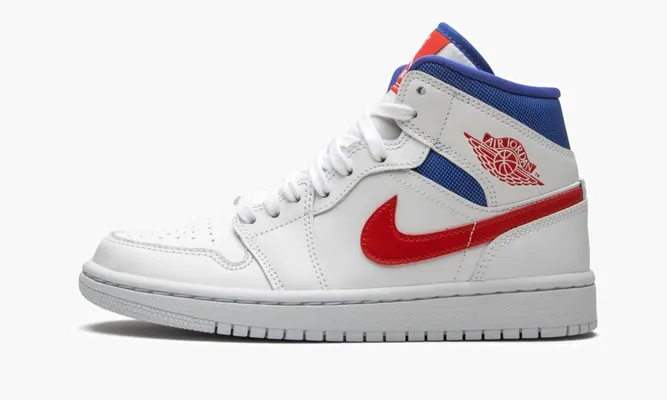 Кроссовки Air Jordan 1 Mid WMNS «Usa» белый