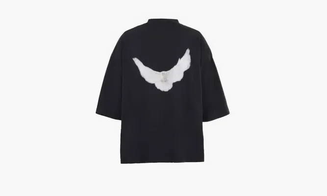 Одежда Yeezy GAP Engineered By Balenciaga Dove 3 / 4 Tee «Black» Черный