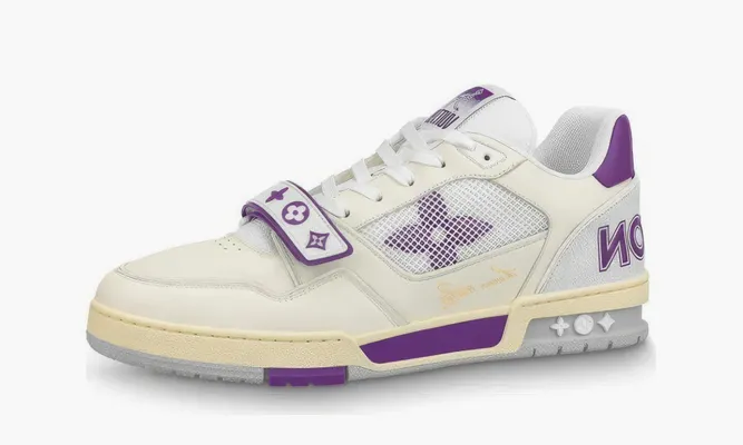 Кроссовки Louis Vuitton Trainer «Purple Mesh» фиолетовый