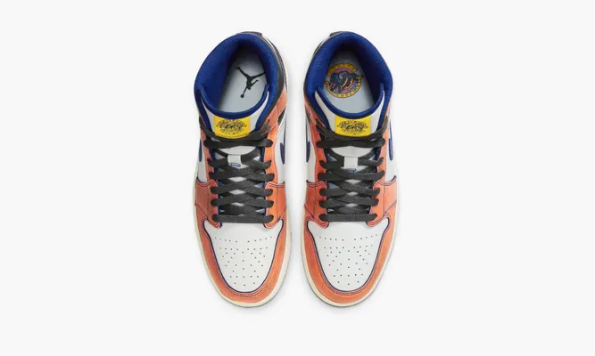 Кроссовки Air Jordan 1 Mid SE «Flight Vintage» оранжевый
