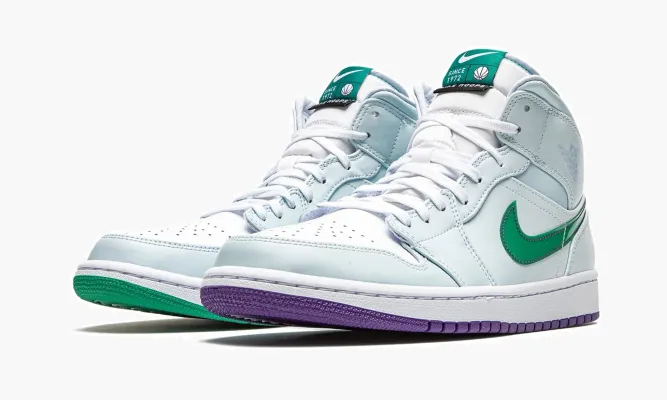 Кроссовки Air Jordan 1 Mid «Nike Hoops - Luka Doncic» белый