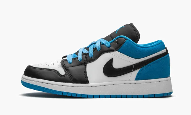 Кроссовки Air Jordan 1 Low SE GS «Laser Blue» синий