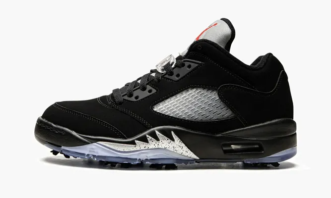 Кроссовки Air Jordan 5 Retro Low Golf «Black Metallic» черный