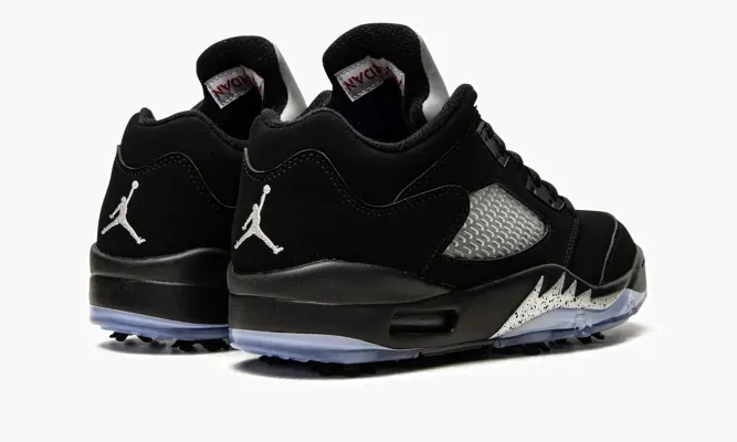 Кроссовки Air Jordan 5 Retro Low Golf «Black Metallic» черный