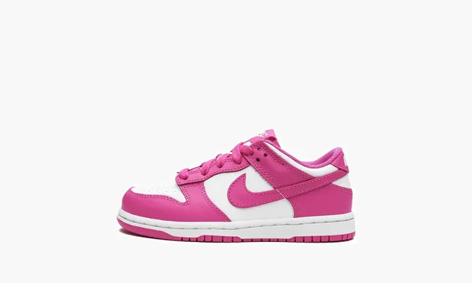 Для самых маленьких Nike Dunk Low PS «Active Fuchsia» белый