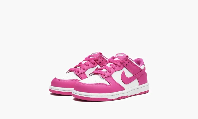 Для самых маленьких Nike Dunk Low PS «Active Fuchsia» белый