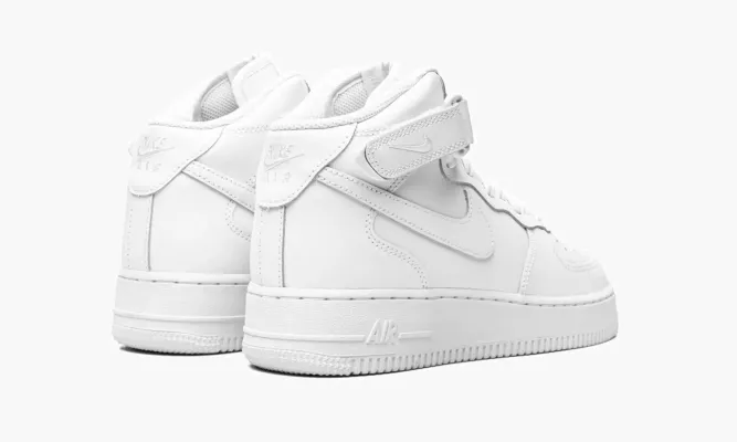 Кроссовки Air Force 1 Mid GS «Triple White» белый