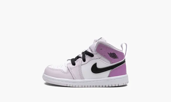 Для самых маленьких Air Jordan 1 Mid TD «Barely Grape» белый